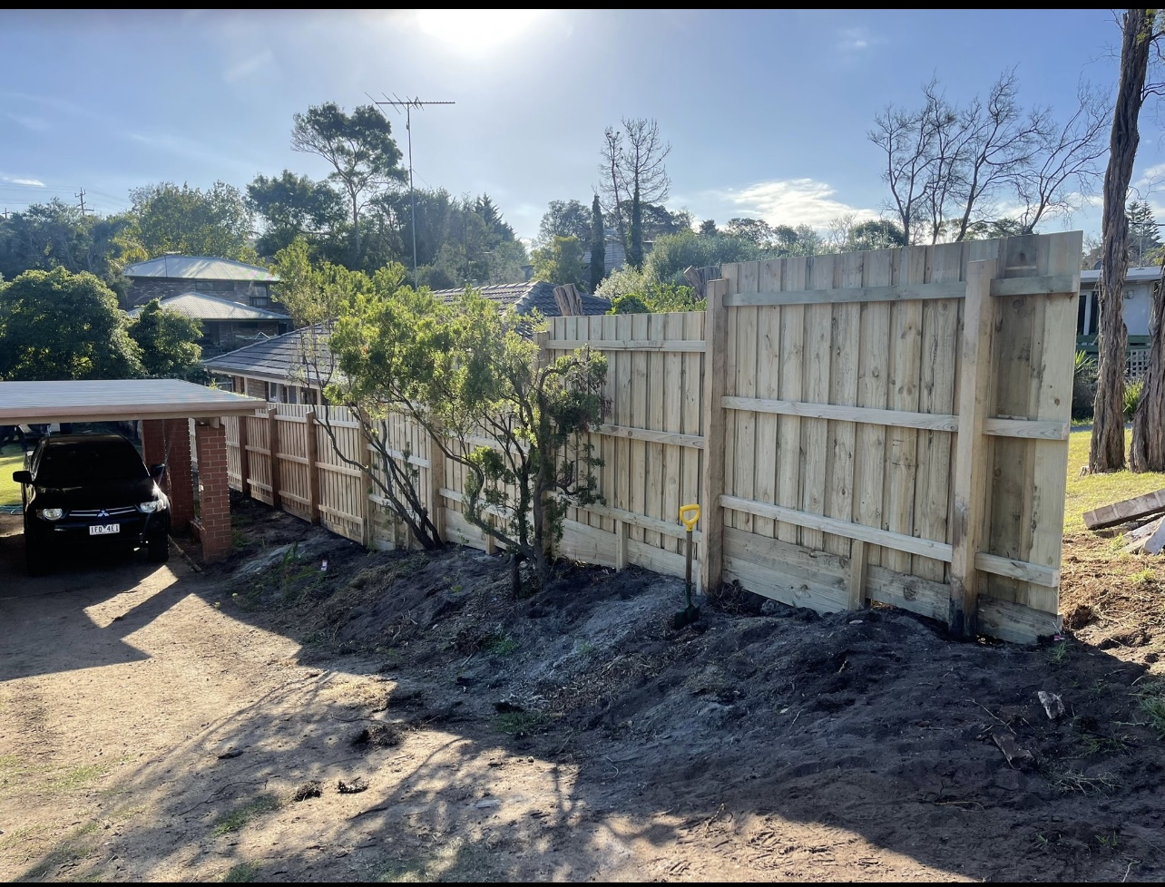 Save Garden area by Paling fence